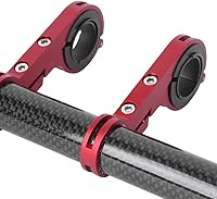 Vista 7 de BORDSTRACT Extensor de manillar doble para bicicleta, estante de extensión de manillar de aleación de aluminio, soporte de luz de mesa de código