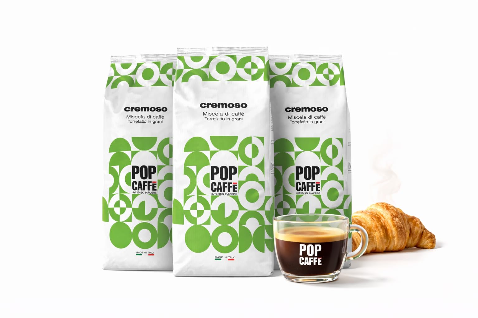 2 KG + 1 KG IN REGALO CAFFE' IN GRANI MISCELA CREMA BAR POP CAFFE'