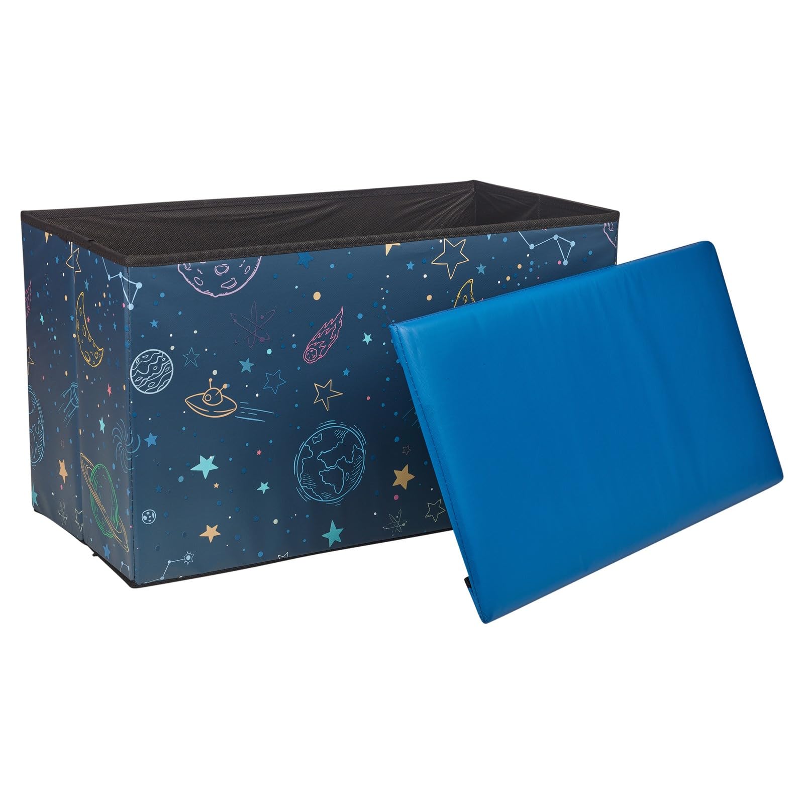 Urbn-Living Childrens Toy Box Storage Chest Collapsible Ottoman Bench Seat 60 Cm Boys Girls from B&Q