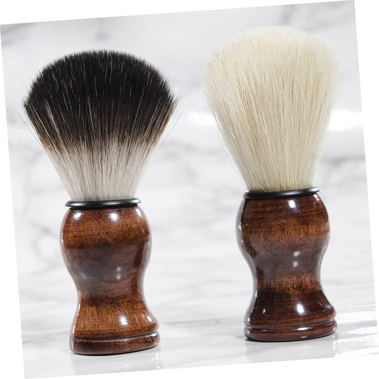 WOFASHPURET Portable Beard Cleaning Brush Skin Friendly Bristle Shaving Brush for Men for Beard Styling and Grooming present for Bearded Men Compact and Convenient for Travel