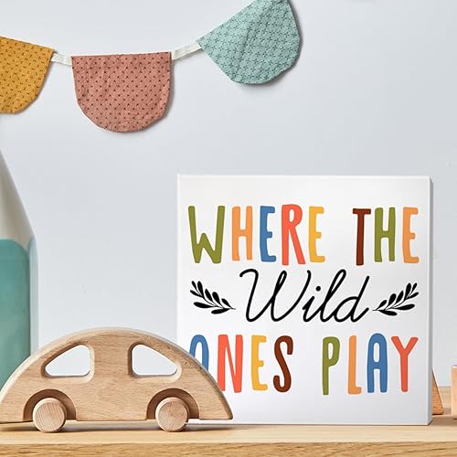 Miniatura 3 de Letrero de madera para decoración de escritorio de sala de juegos, habitación de juguetes, dormitorio de niños, regalo de guardería para bebé, niño,