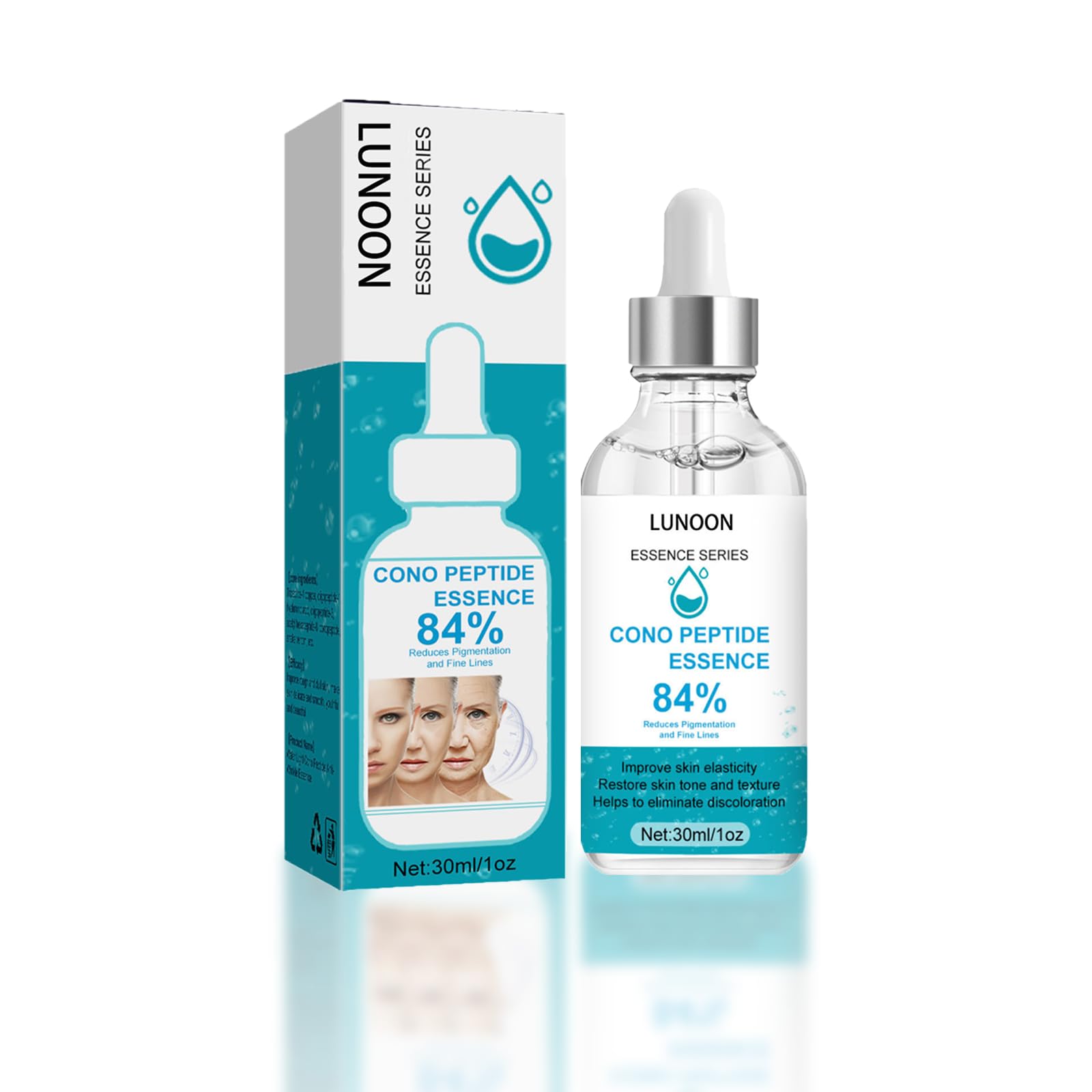 NEW Collagen Boost Anti Aging Serum, Facial Serum, Duplicate Cono Peptide Essence 84% Face Tightening Serum, Peptide Collagen Serum, Collagen Boosting Anti-Aging Serum for Face Fade Fine Lines (1PCS)