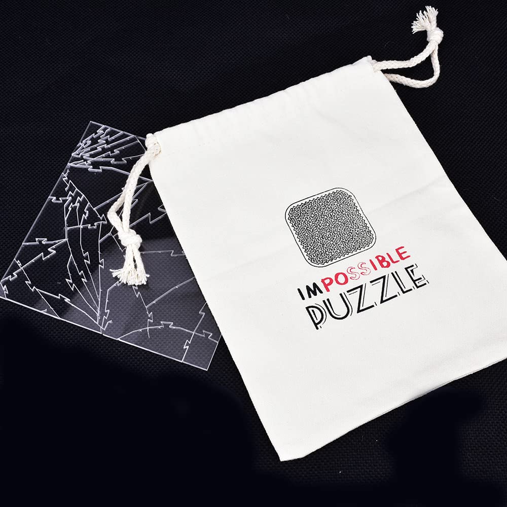 Puzzle Impossible: Extreme Difficult Jigsaw Puzzle for Adults | Date Night & Chill | The First Clear Micro Jigsaw Puzzle | Ships Today