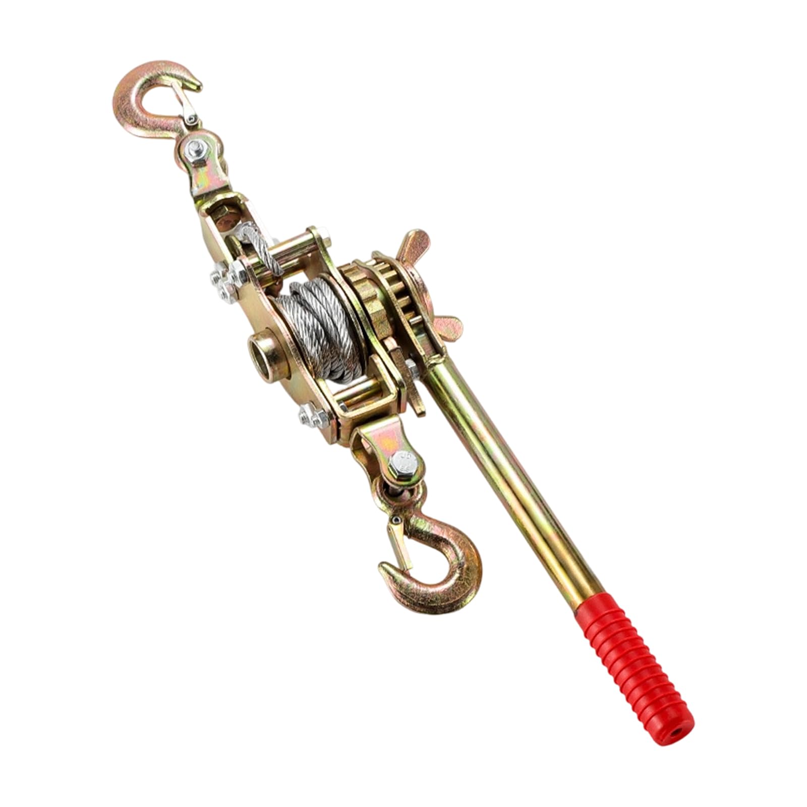 Fgdtree Double Line Professional Manual Ratcheting Mechanism Tightener Locking Device Compact Design Easy Operations Professional Settings Small Handheld Ratcheting Wire Rope Tightener