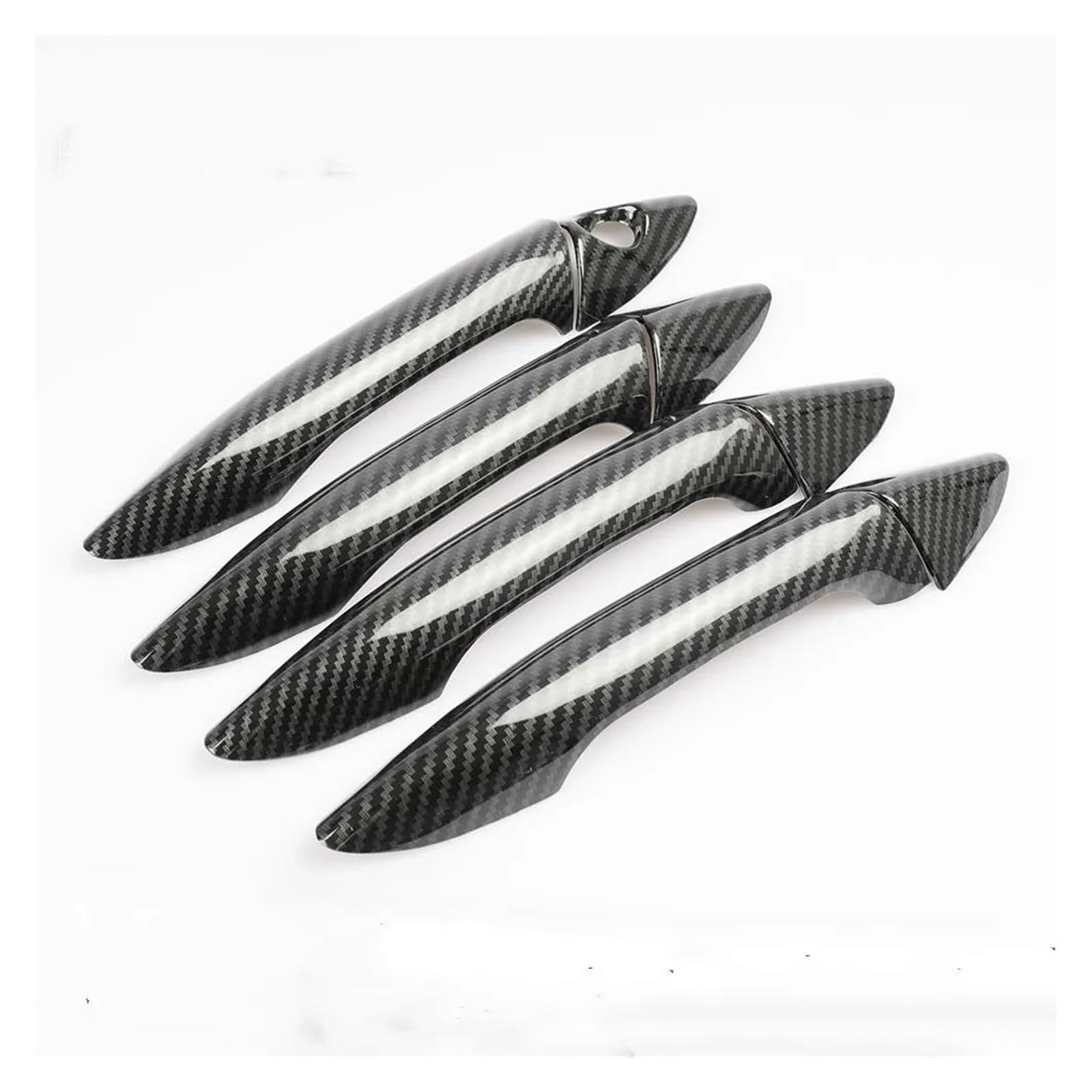 Slimes Carbon Car Accessories Exterior Door Handle Bowl Trim Cover Frame For Hyundai For Elantra 2012-2016 Part Protection(Carbon)