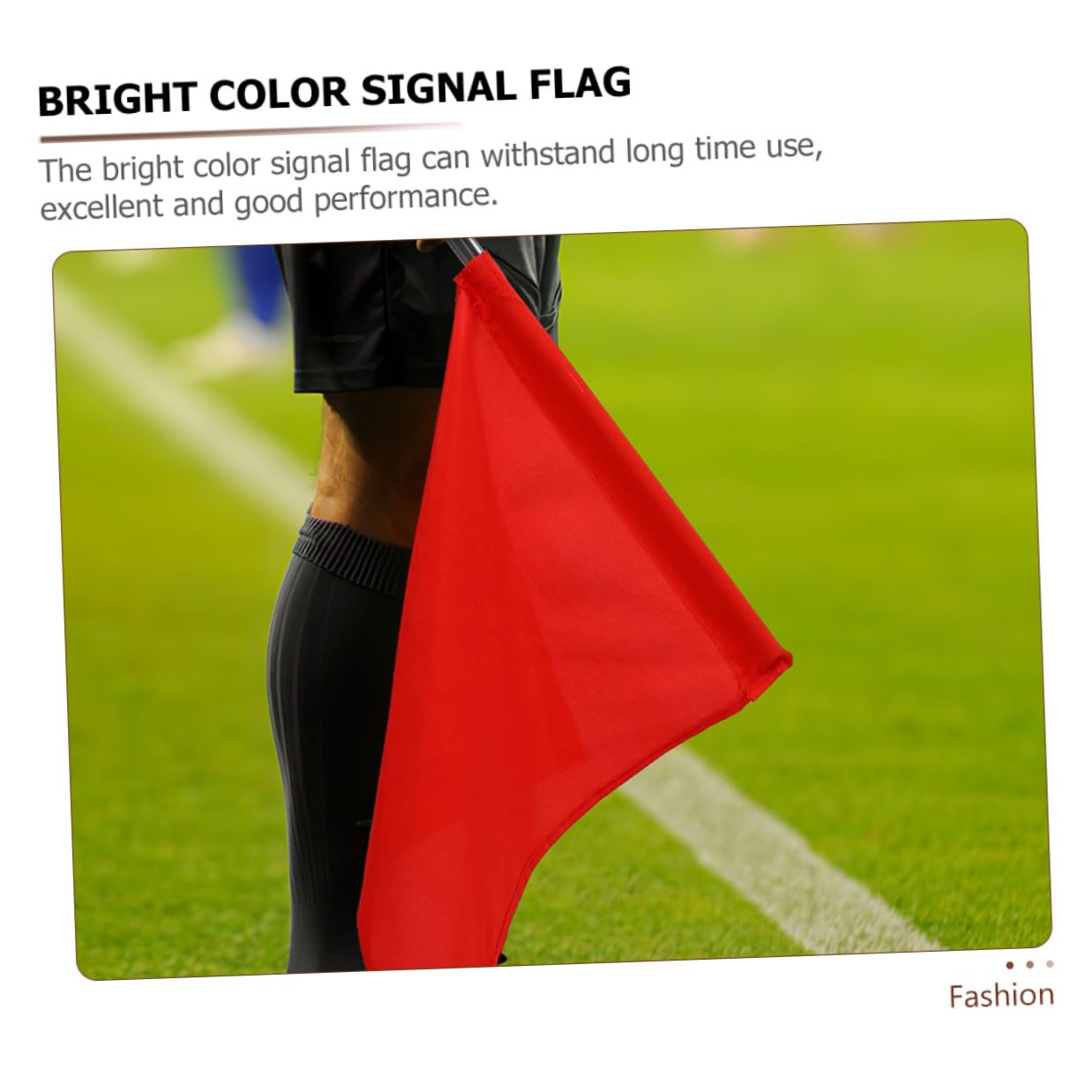 Mipcase Banderas De Árbitro Acero Inoxidable Con Mango Antideslizante Para Señalización Deportiva De Fútbol Y Atletismo Rojo 3 Piezas X 4