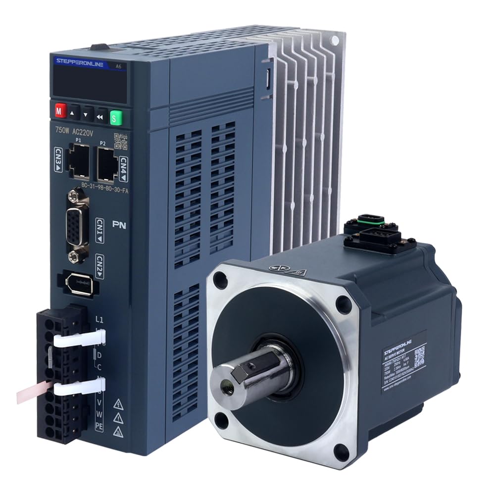 STEPPERONLINE 750-W-PROFINET-AC-Servomotor-Kit der A6-Serie, 3000rpm, 2,39Nm, 17-Bit-Absolutwertgeber IP67