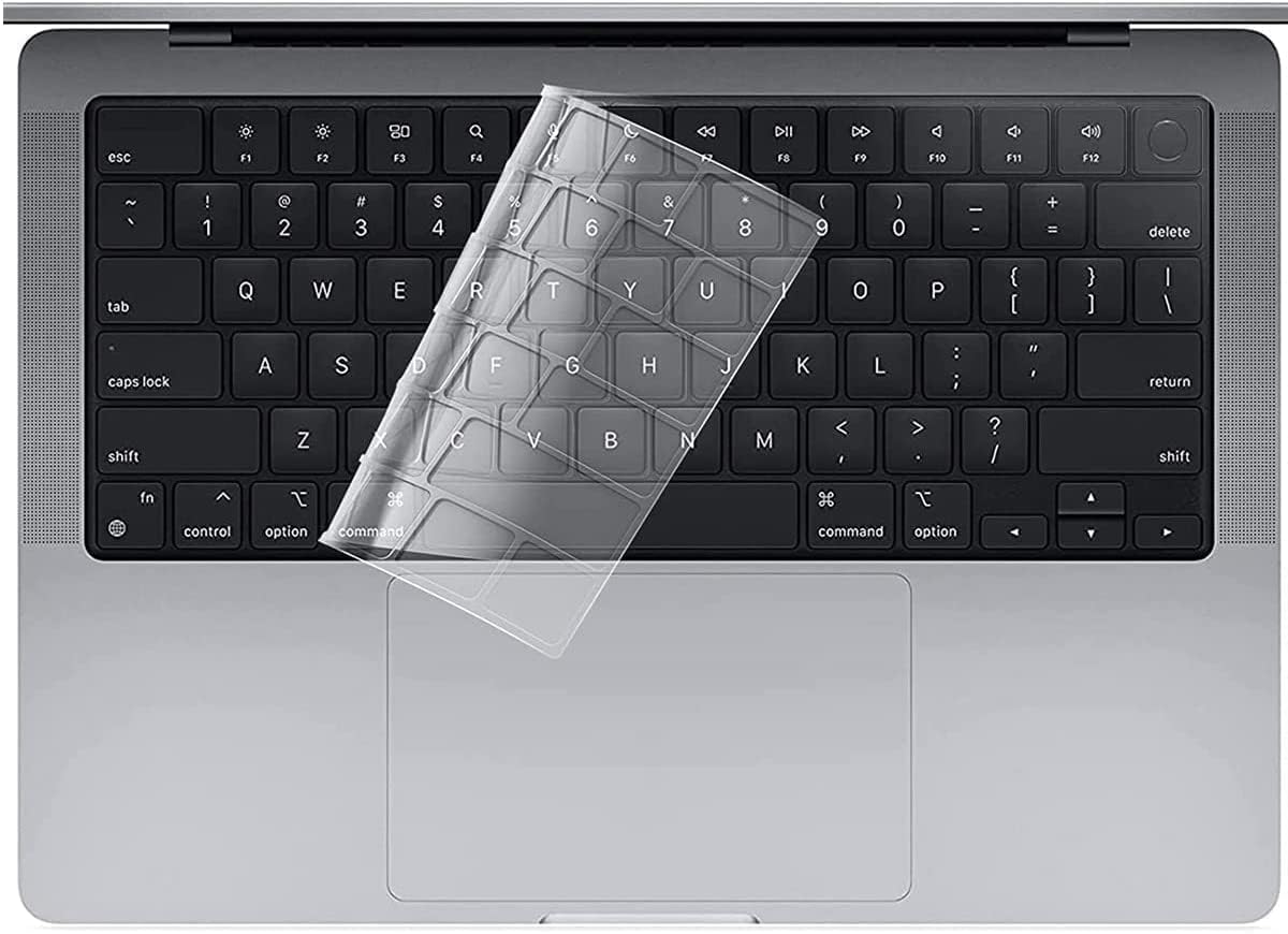 Premium Ultra Thin Keyboard Cover Protector for MacBook Neo 13"(2026,Touch ID)/MacBook Pro 14"/16"/MacBook Air 13"/15" US Layout Clear Keyboard Protector 2026-2021 M5/M4/M3/M2/M1 Pro/Max Chip-TPU-image-23