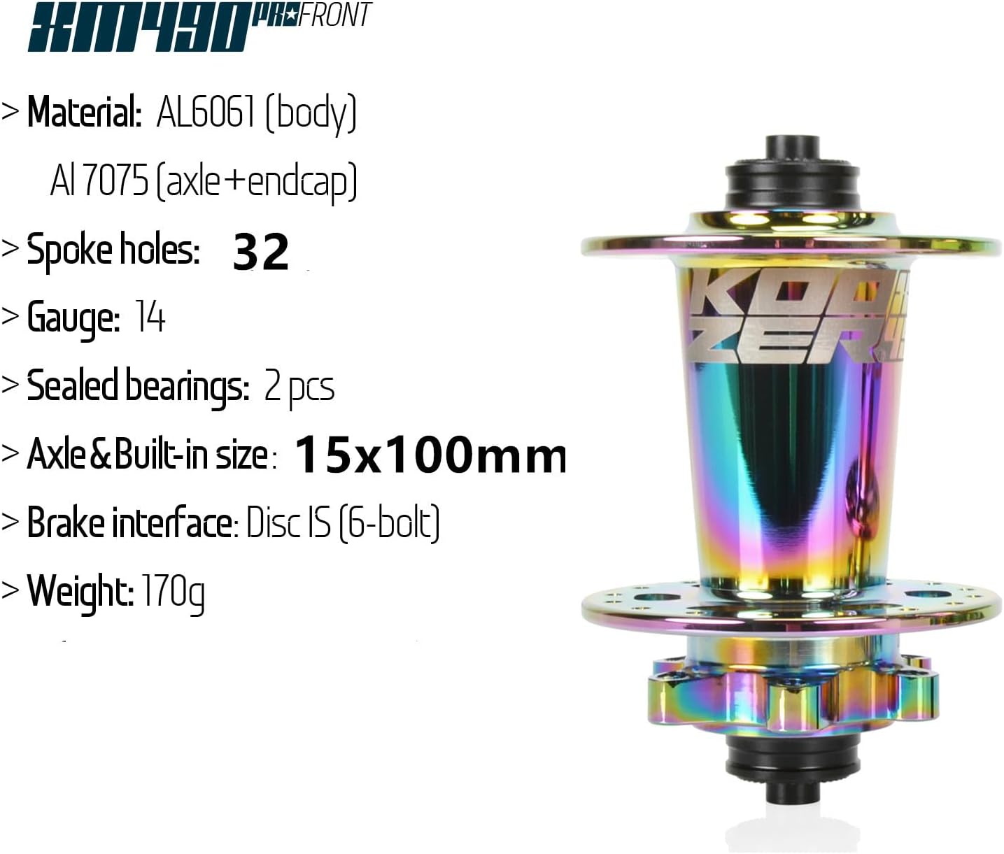 BestParts MTB Hub Set 32H Thru Axle 12x142 + 15x100, All Aluminium 6 Bolt 72 HD Disc Brake HG Hub Replacement for Shimano 8-11S and SRAM 8-10S