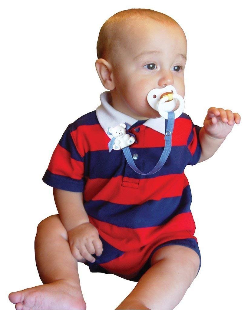 Baby Buddy Pacifier Clip Holder, Newborn Essential with Universal Fit for All Binky and Teether Brands, Ages 4+ Months, Yellow, 2 Pack image 4