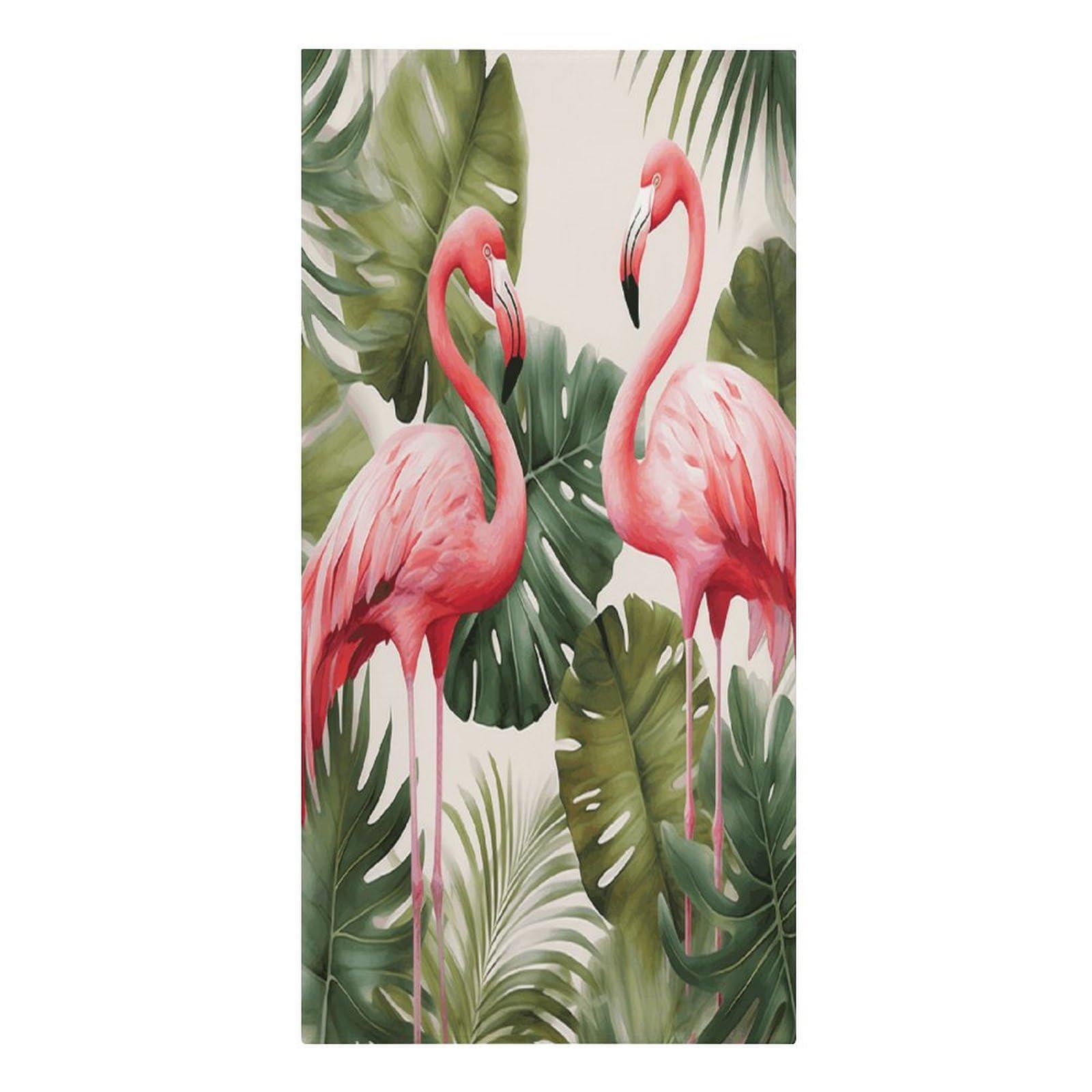 VstaDank Flamingo Palm Trees Leaf Beach Towels 30"x61" Microfiber Super Absorbent Large Bath Towels Cozy Soft Swim Travel Towel Quick Dry Thin Pool Towel Beach Accessories for Outdoor Adult