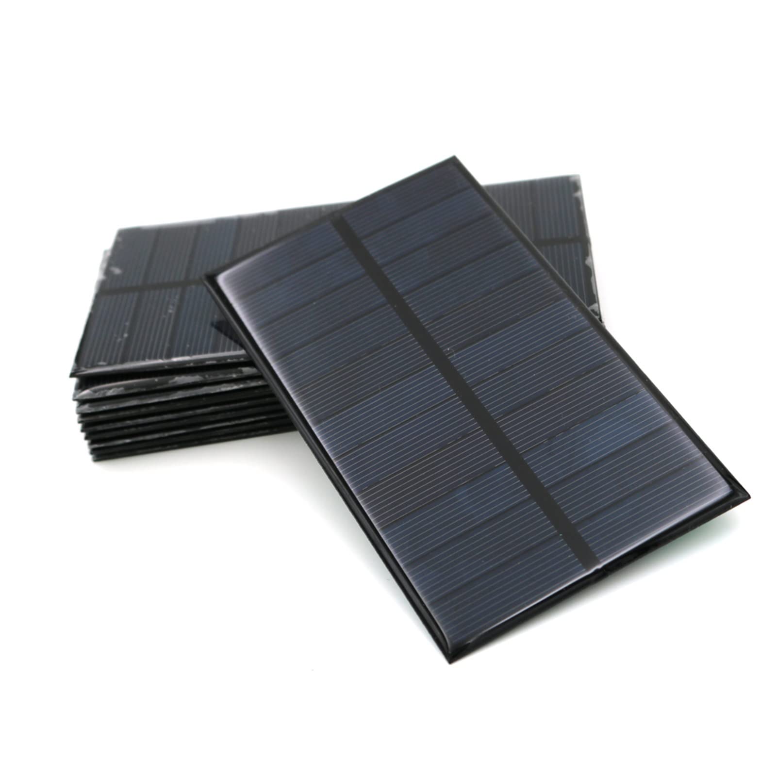 Panel Solar, 1 0pcs 5V 1.5W 13 Panel solar epoxi de 3 mm*76 mm Bricolaje for cargadores de teléfonos celulares de batería, módulo de silicio monocristalino for acampar