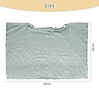 Vista 9 de Funda de lactancia de muselina para lactancia materna, transpirable, 100% algodón, con aro rígido para delantal de lactancia, toldo multiusos