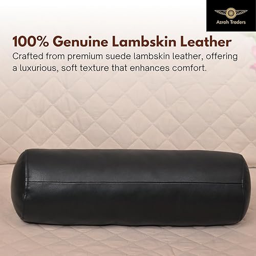 Funda de almohada redonda para cilindro cervical, diseño ergonómico para cabeza, cuello, espalda y piernas, ideal para soporte de columna vertebral