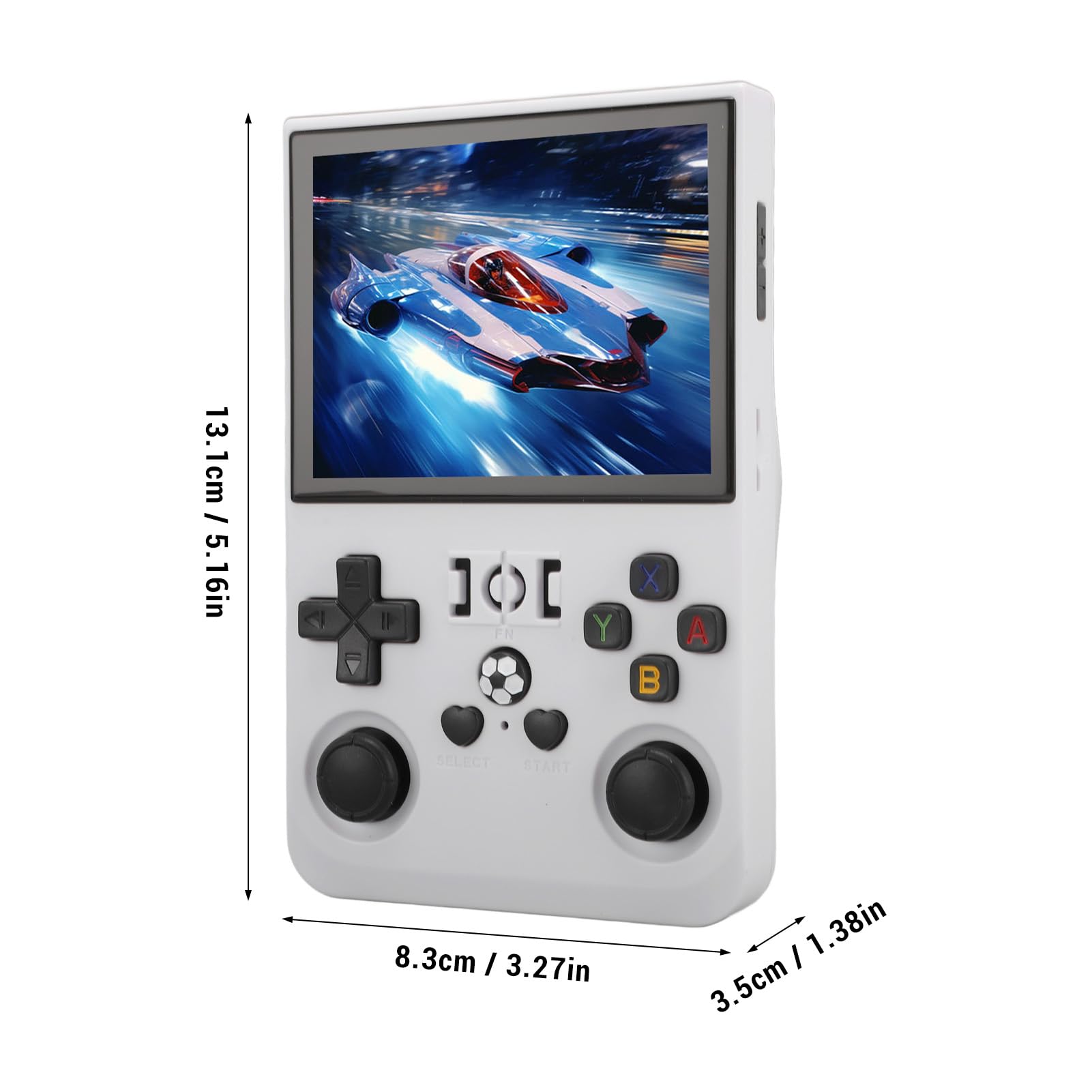 Handheld Game Console, Podwójne Joysticks 3D, ponad 18000 Gier, Karta Pamięci, dla RK3326 Chip, Retro Gaming (64GB)