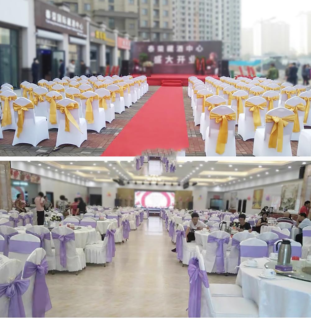50 Stück Stuhlschärpen Satin Schärpen Stuhl Dekorative Schleife Satin Esszimmerstuhl Schleifen Stuhlschärpe für Hochzeit Bankett Thanksgiving Party Zuhause Küche Dekoration Silberweiß 50 Stück