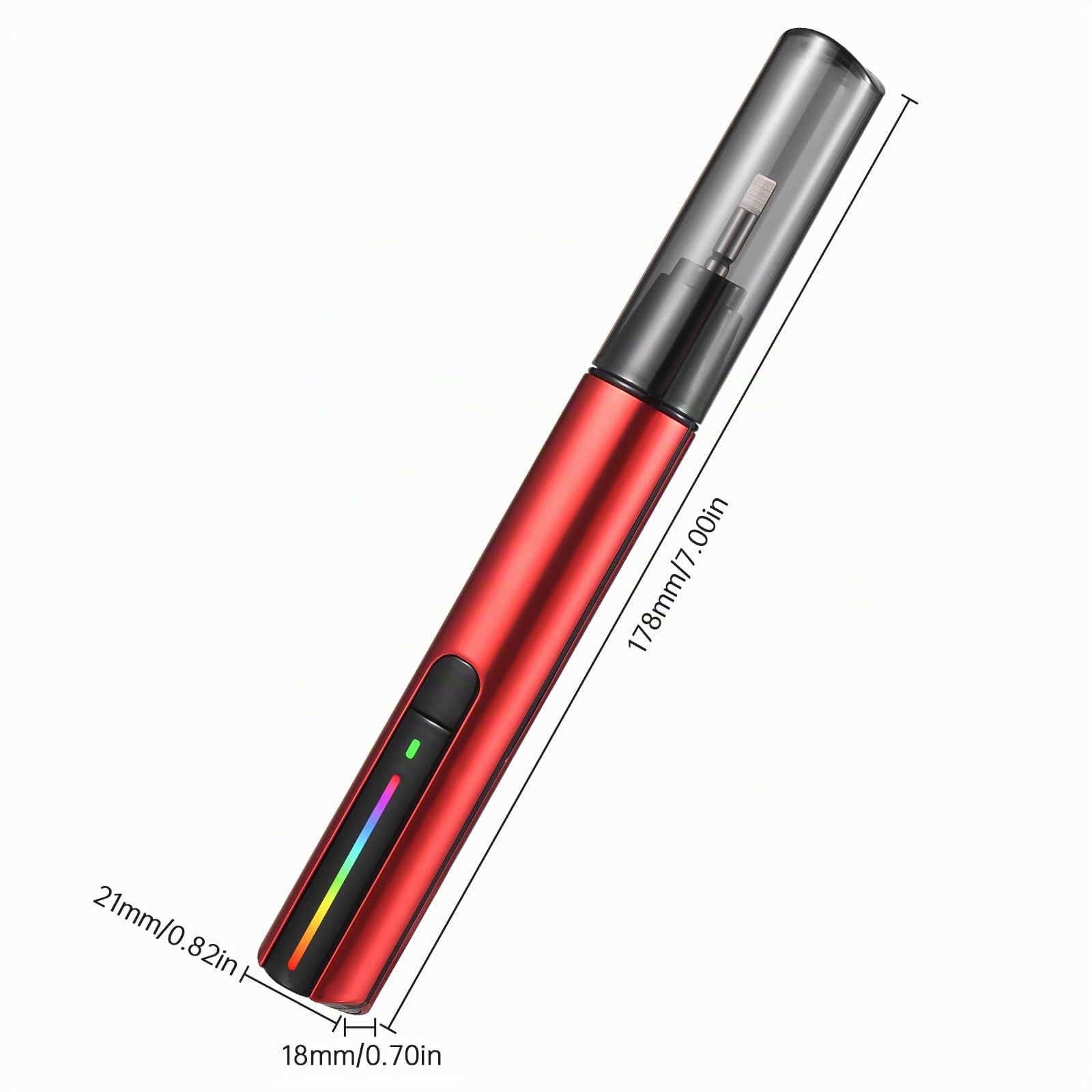 Lijadora de Pluma Inalámbrica, Lijadora Recíproca Velocidad Variable Pluma de Lijado Eléctrica de Carga Rápida USB Mini Ajustable de 3 Velocidades con 8 Cabezal de Lijado y Papel de Lija Autoadhesiv