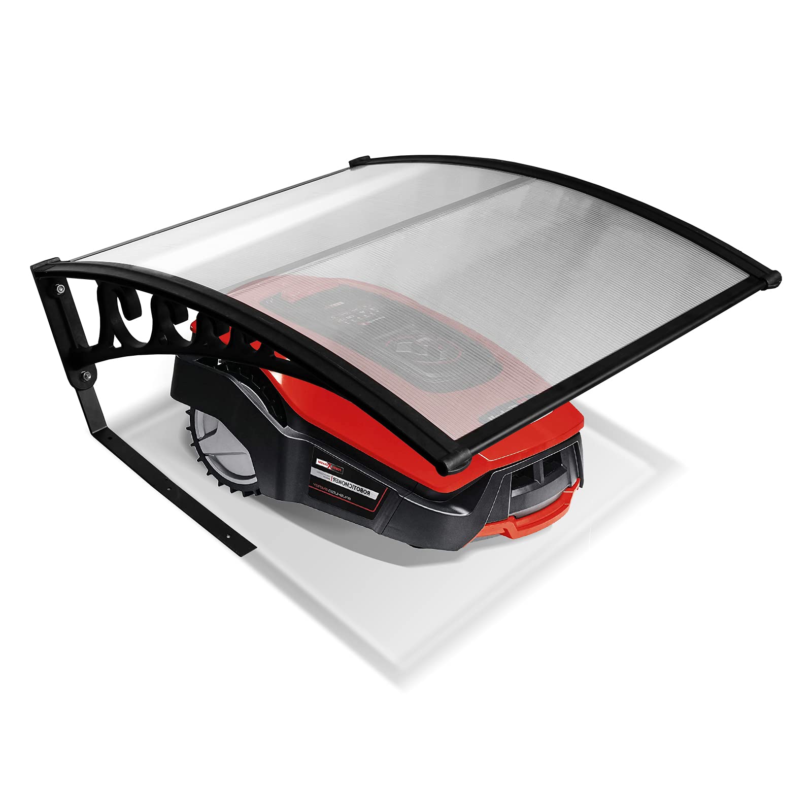 Mähroboter Garage Dach Carport Überdachung 106x87x50cm Schutzhülle Schutz vor Regen Hagel UV-Strahlen Transparent
