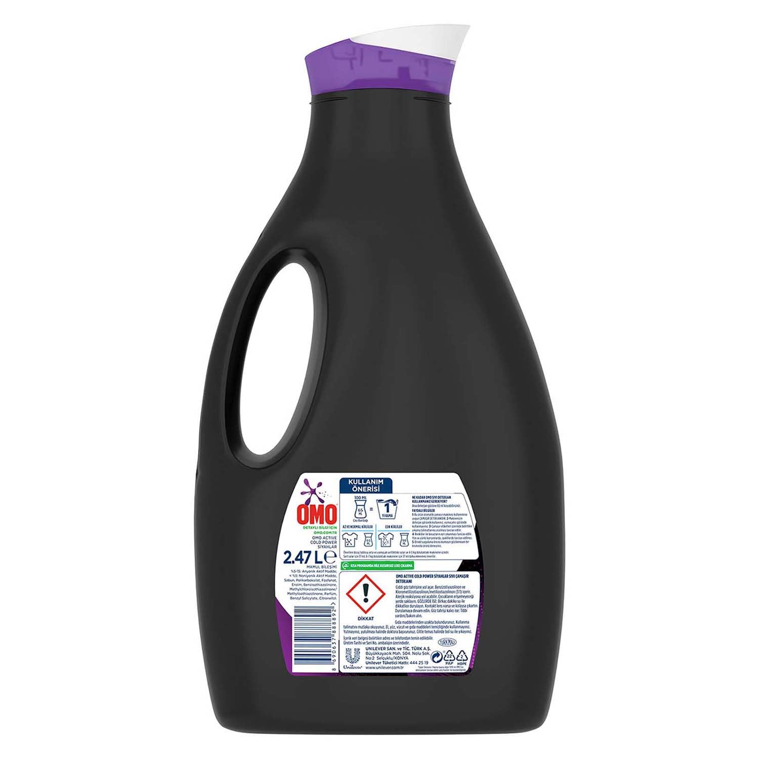 Omo Active Cold Power Siyahlar için Sıvı Çamaşır Deterjanı 910 ml
