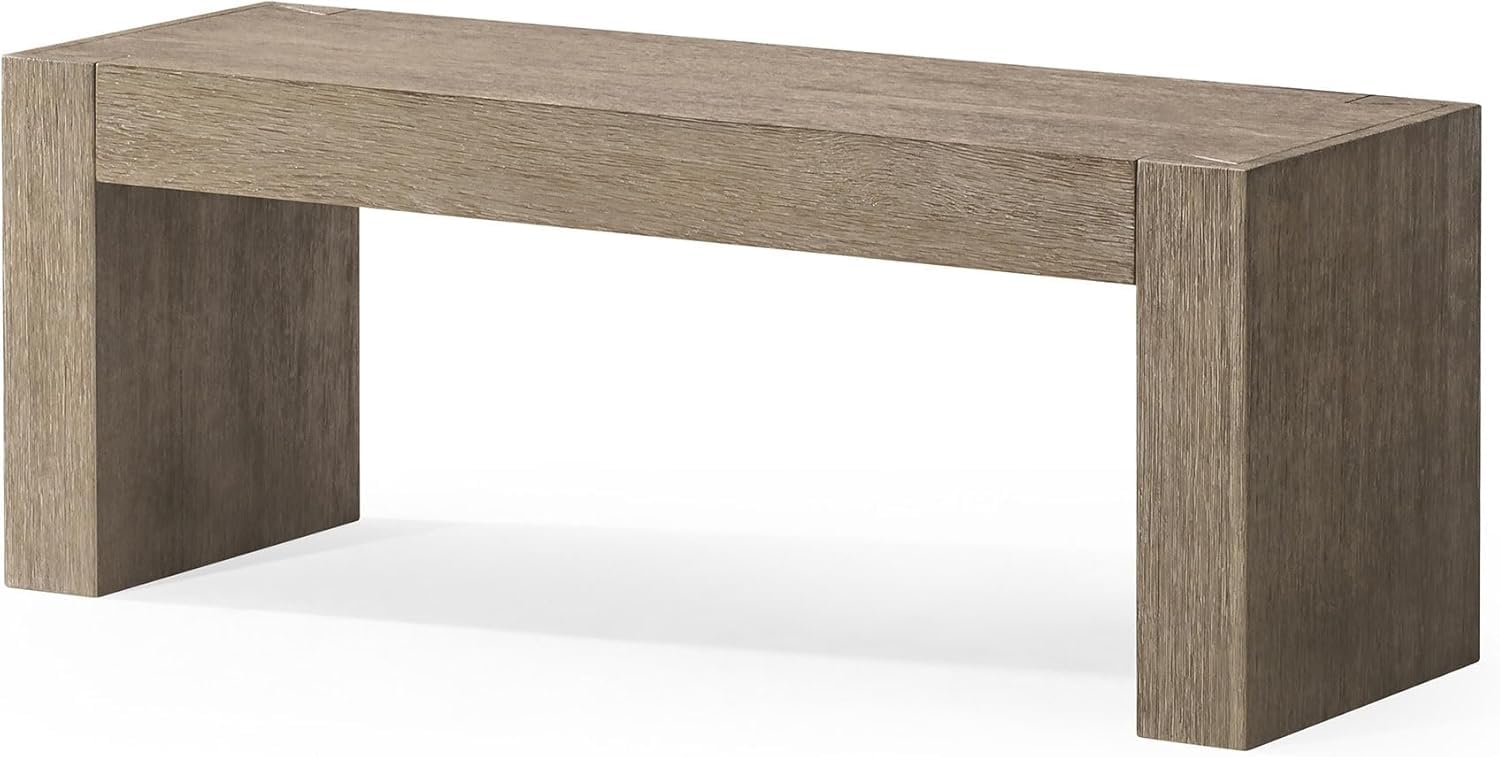 Amazon.com: Maven Lane Zeno Bench – Grey Solid Wood – Ideal for