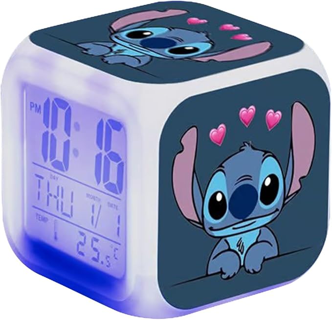 Alarm Clocks Bedside LED Anime Digital Alarm Clock Small Size Mini
