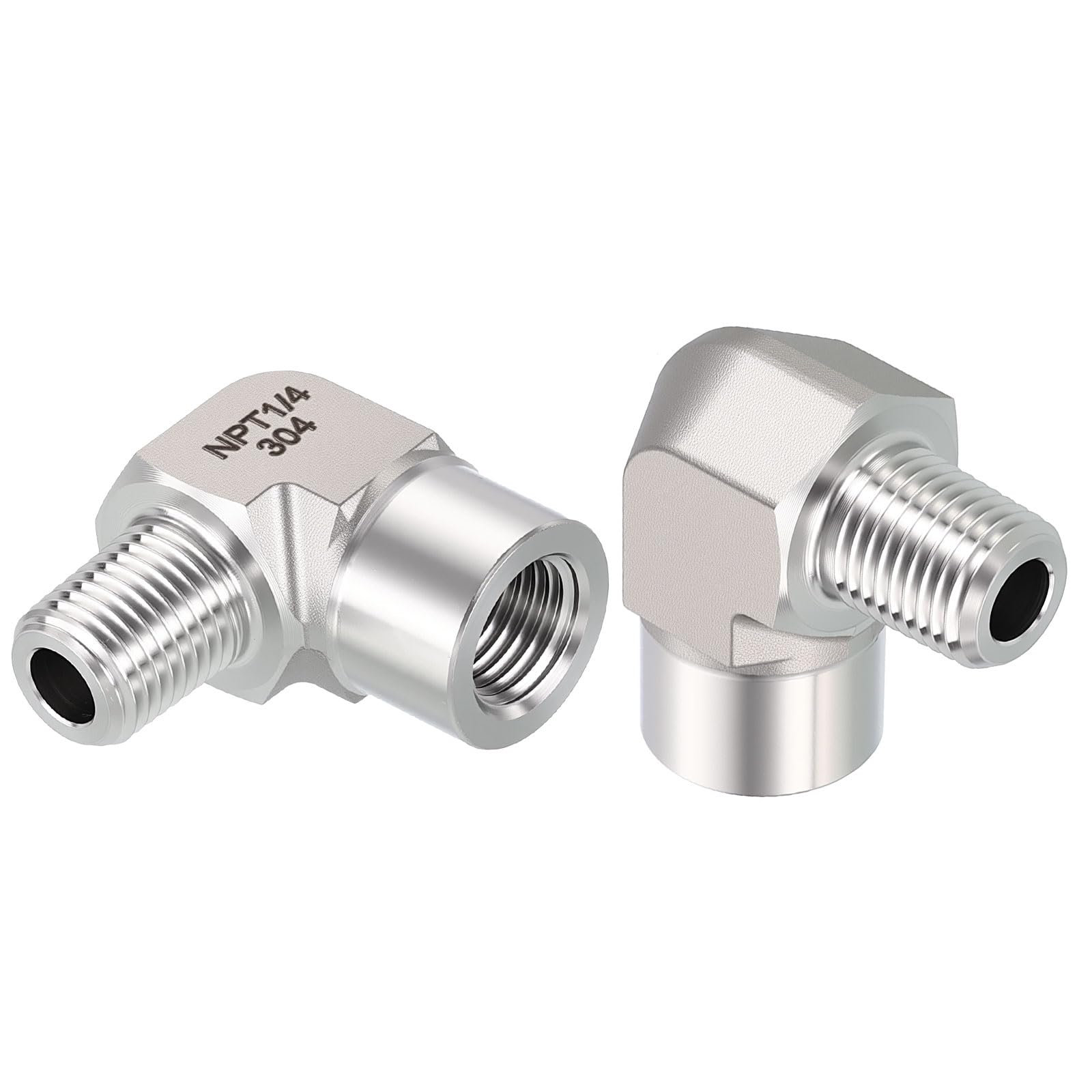 Adaptateur NPT 1/4 coude inox pour installer un raccordement sous évier de cuisine