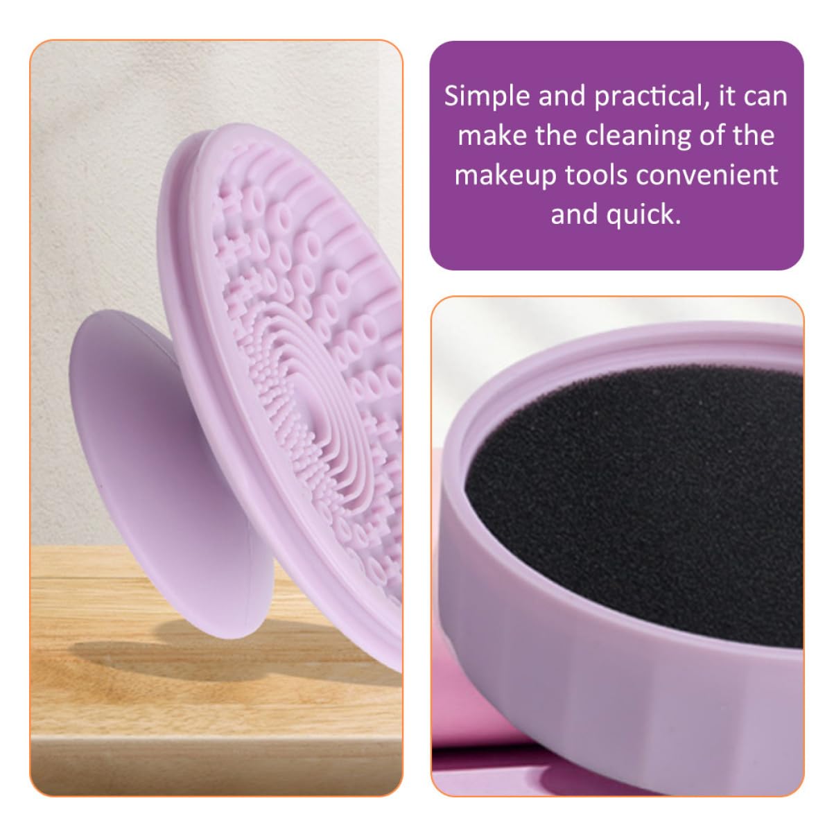 Garneck 5pezzi Spazzole Per Silicone Strumento Per La e Spugne Makeup Lavabile e Riutilizzabile