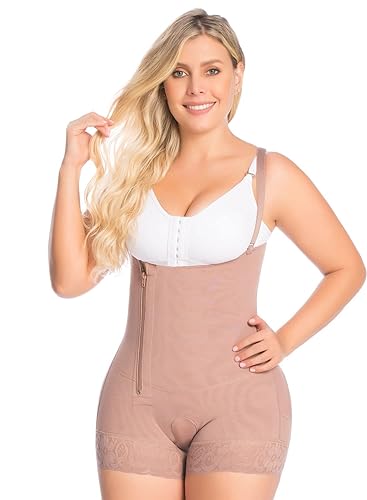 Miniatura 7 de FAJAS DISENOS DPRADA 09068 Fajas Colombianas faja posquirúrgica de alta compresión para Mujer, Cacao-Óptico