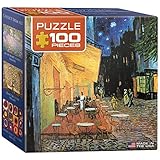 EuroGraphics Cafe at Night by Vincent Van Gogh Mini Puzzle (100-Piece)