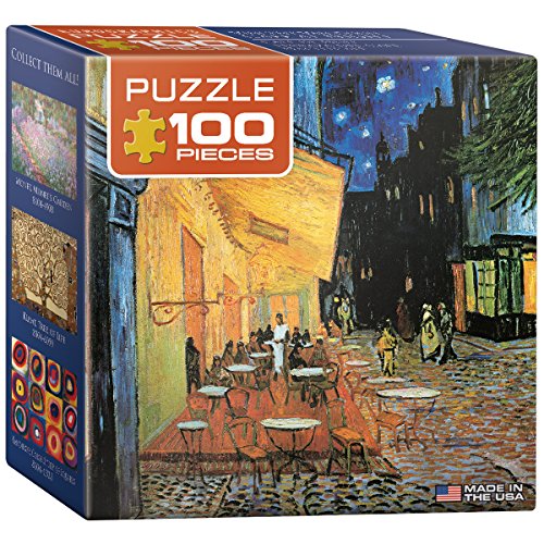 EuroGraphics Cafe at Night by Vincent Van Gogh Mini Puzzle (100-Piece)