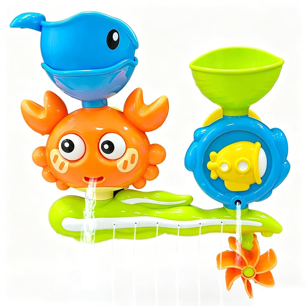 Baby Bath Toys, Bath Toy For Toddler, Water Play Toys for 1 2 3 4 Year Old Boys Girls Pool Toy for Bathtub Swimming Pool Birthday Gifts for Baby Boys Girls