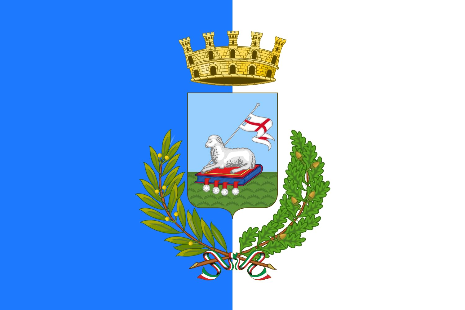 Drapeau paysage Avellino 90x150cm grand pavillon extérieur de 1.35m²