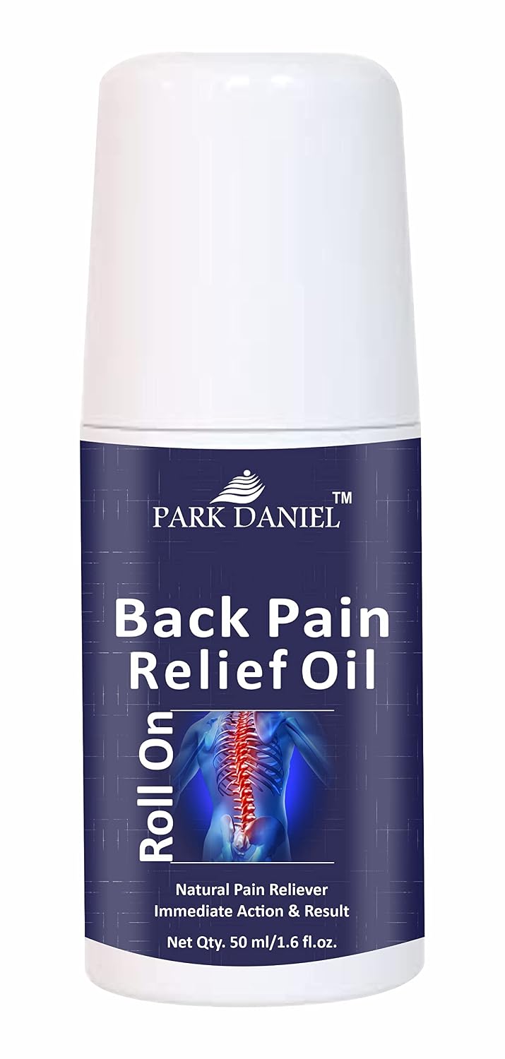 Park Daniel Roll On Back Pain Relief Oil|Back pain oil | Massage Oil | Relief from Back pain and sciatica with Natural Ingredients Pack of 1 of 50ML Park Daniel Roll On Back Pain Relief Oil|Back pain oil | Massage Oil | Relief from Back pain and sciatica with Natural Ingredients Pack of 1 of 50ML