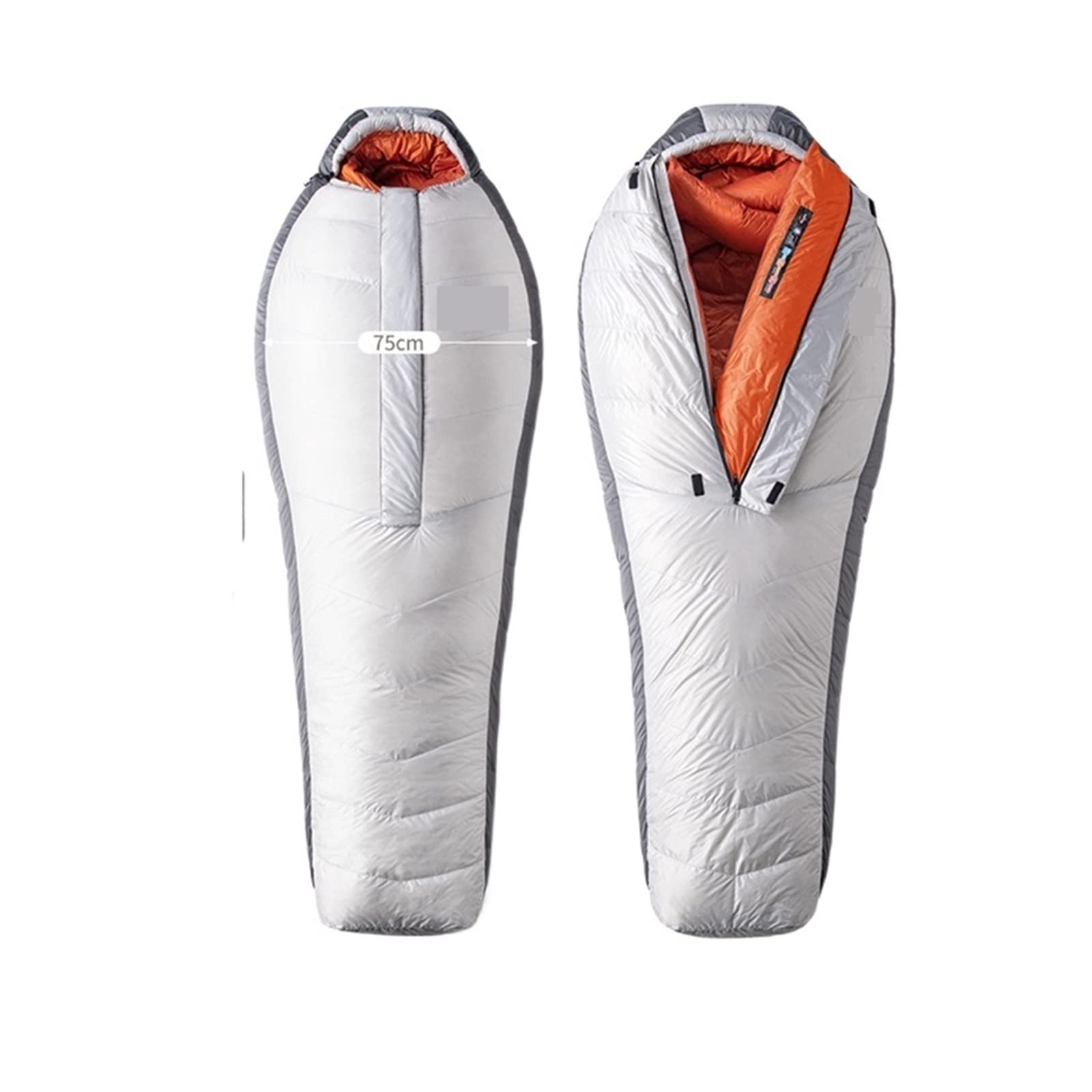 Śpiwór UltraWarm Biały puch gęsi Śpiwory kempingowe mumia Anti-Cold -9.4�/1.4�(Kolor : Arctic-23)