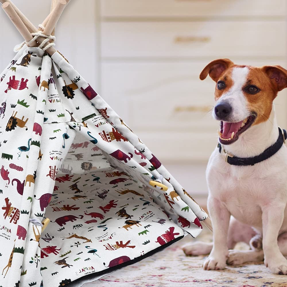 Perros y Gatos Pet Pad Cama DE CORAZA DE Perro Cama IMPRIMADA Caja DE Cable Porte Porte PUERTE DE PERTURA DOGER por Dog House CASA DE Pet Cama