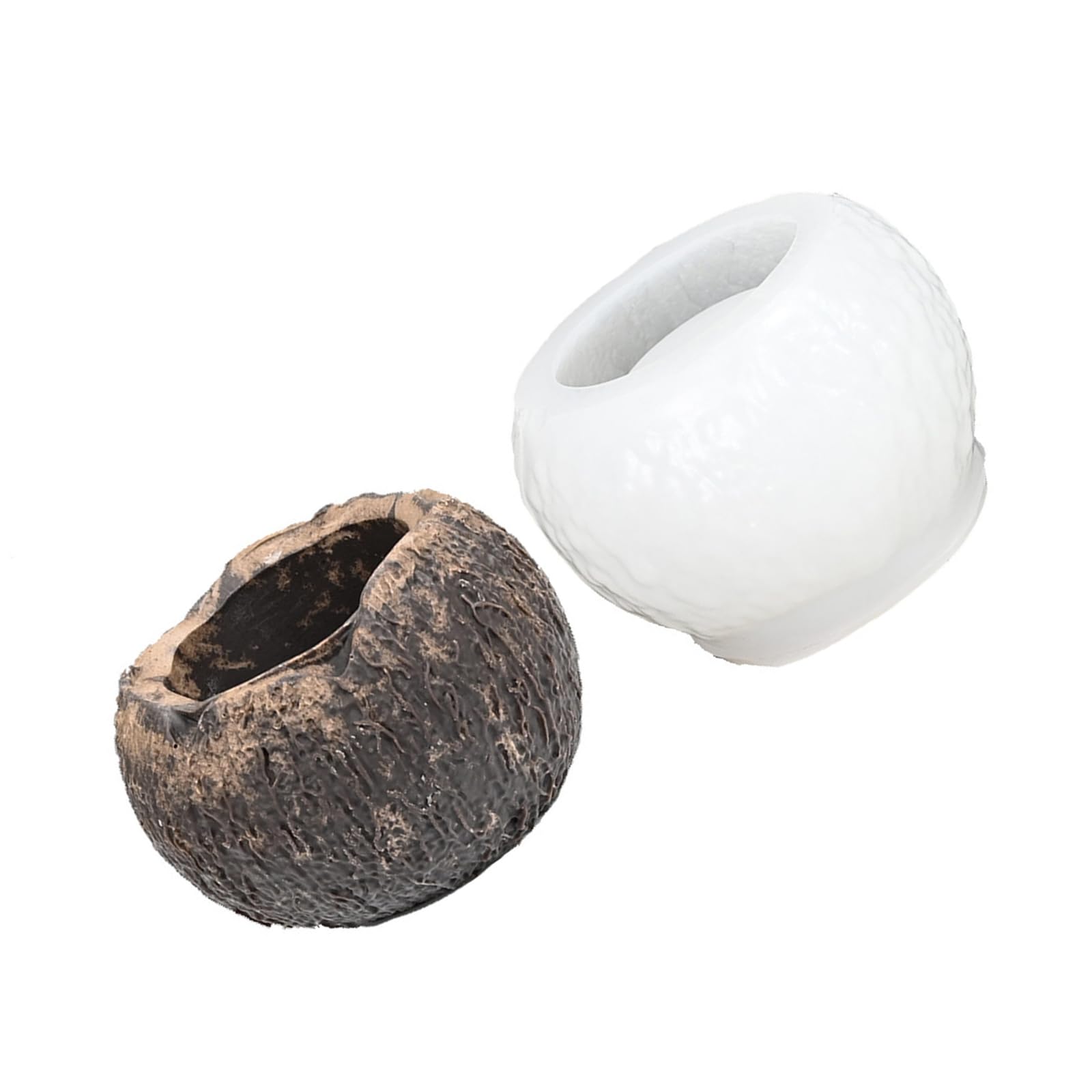 Kalttoy Coconut Shell Shaped Silicone Chocolate Molds for Baking Dessert Easy Demolding Dessert Baking Accessory Chocolate Molds