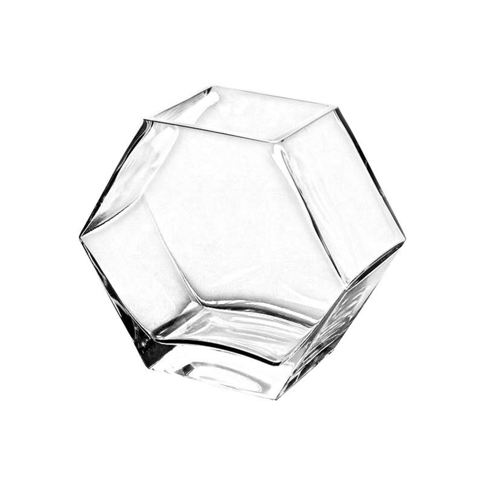 Acuario Tanque de Peces pequeño, Tanque de Acuario Hexagonal de Vidrio Transparente, Tanque de Peces pequeño de Escritorio, Tanque ecológico de Peces Tropicales Acuario ​Estable
