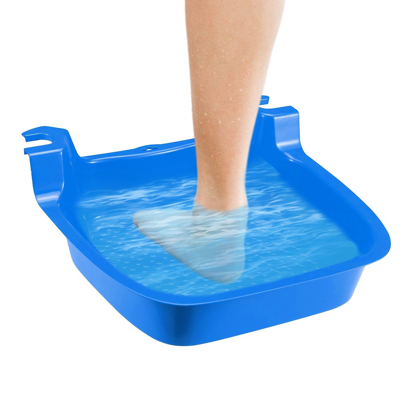 Lavabo per piedi per piscina, portatile, accessorio per vasca da bagno, antiscivolo, design robusto