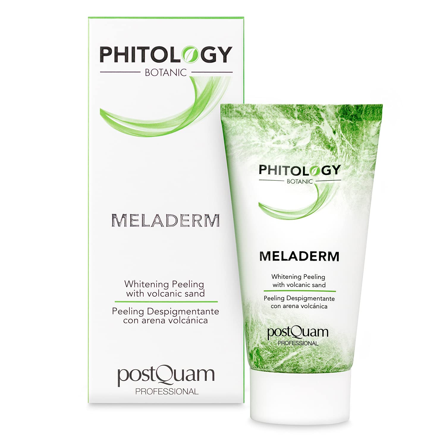 Postquam - Phitology | Anti Flecken Gesichtspflege Set - Tages Feuchtigkeitsgesichtscreme + Depigmentierende Nachtcreme + Anti Falten Serum + Peeling