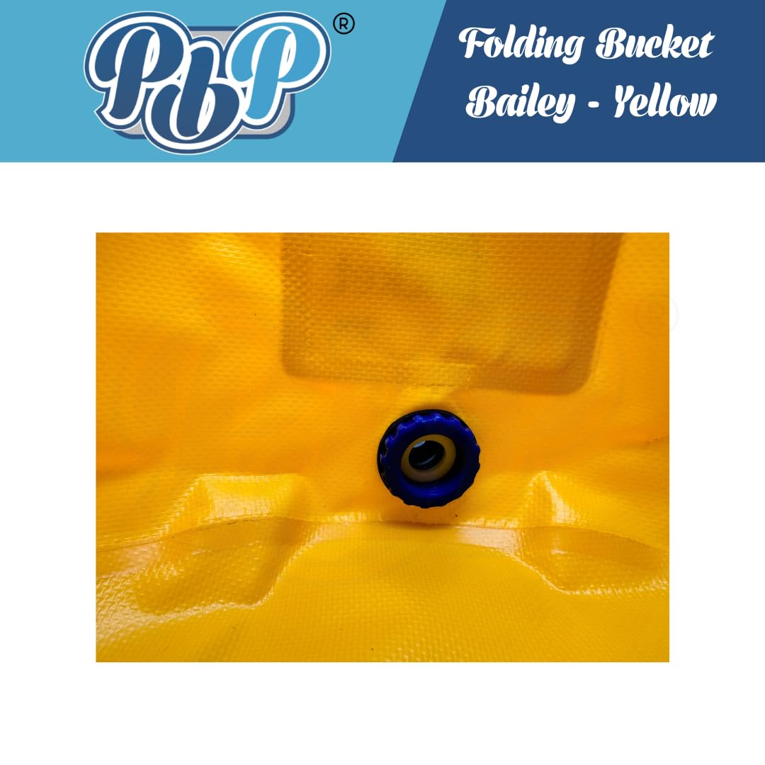PBP Beaplumber Handy Folding Products - Cubo plegable (30 L, color amarillo)