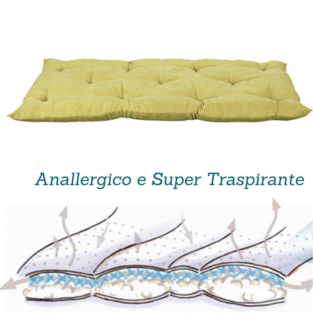 evergreenweb – Cama para perros 45 x 65 cm de tamaño pequeño, Relleno de Lazo Water Foam efecto pluma Suave lavable, caseta de interiores con cojín desenfundable, colchón para animales Domésticos, Rex
