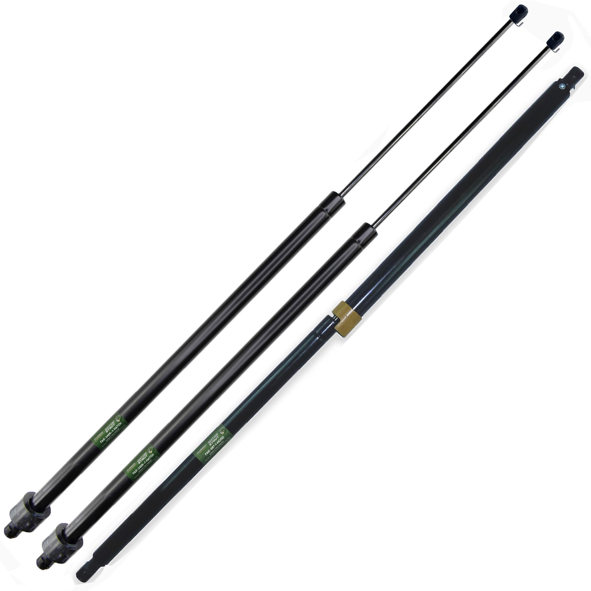 1 Locking Hood Support, Two Rear Hatch Lift Supports Compatible with 1984-1996 Chevy Corvette C4 Hatchback - Gas Shock - by Gator Strut, FAS-245L-1-245R-1-687-1