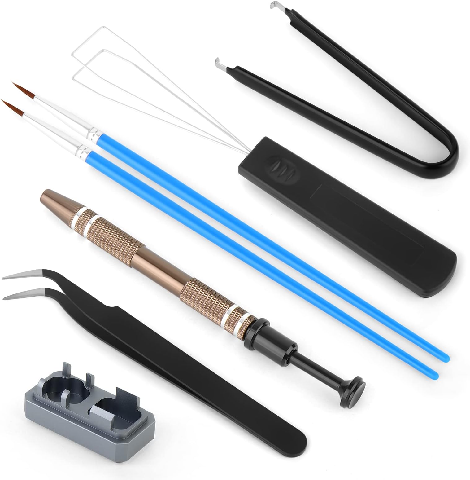 RUNJRX Keyboard Lube Kit with Switch Opener Tweezers for Custom Keyboard, Keyboard Lube Tools