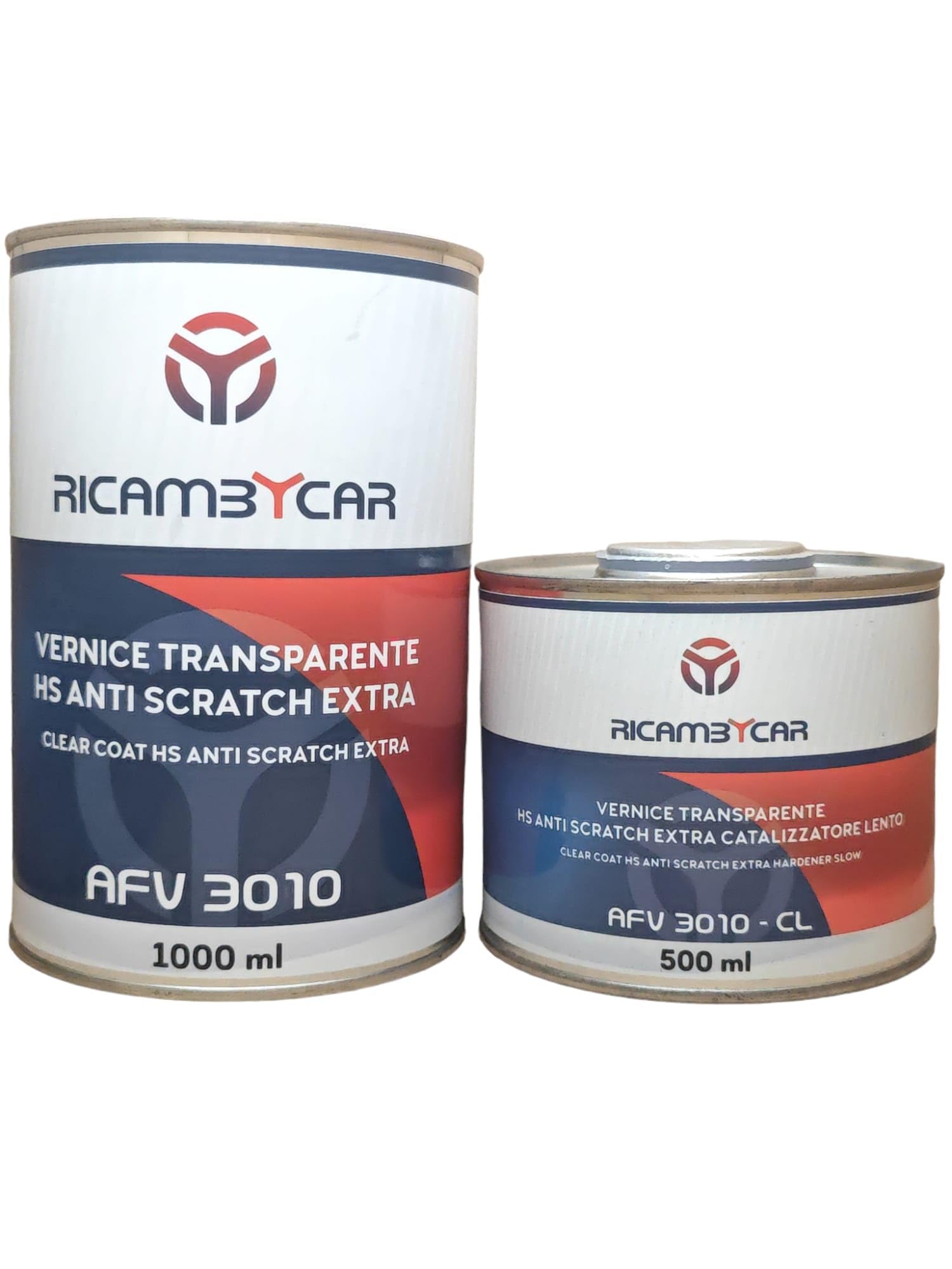 Vernice trasparente HS 1 lt con catalizzatore HS lento 0,5 lt - Finitura Brillante e Duratura - Facile da Applicare