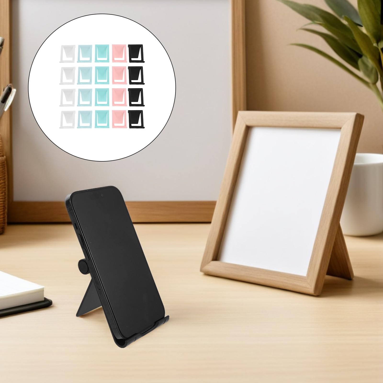 GALPADA Supporto per Cellulare e Tablet Pieghevole in Pp 40 Pezzi per Scrivania e Piani Cucina Design Compatto e Resistente