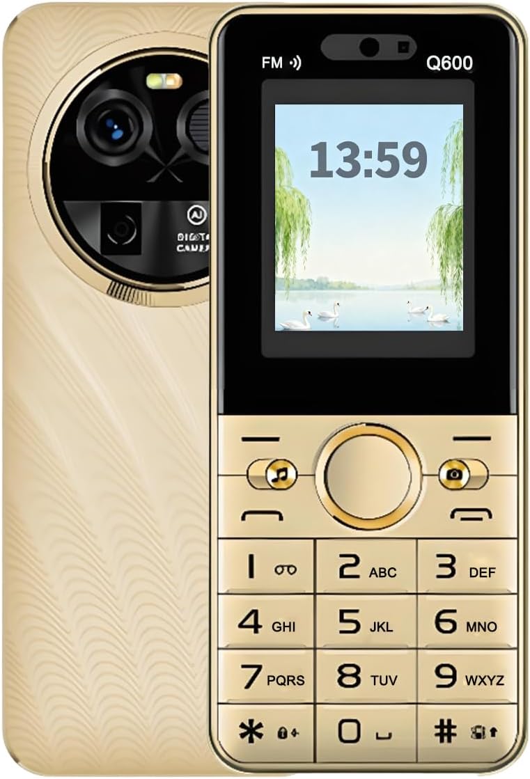 Unlocked Senior Cell Phone, Big Button 3 SIM Senior Phone, Easy to Use Mobile Phone with Large Capacity Battery, Flashlight, Voice Recorder, Calendar, Alarm Clock, Calculator (Black)