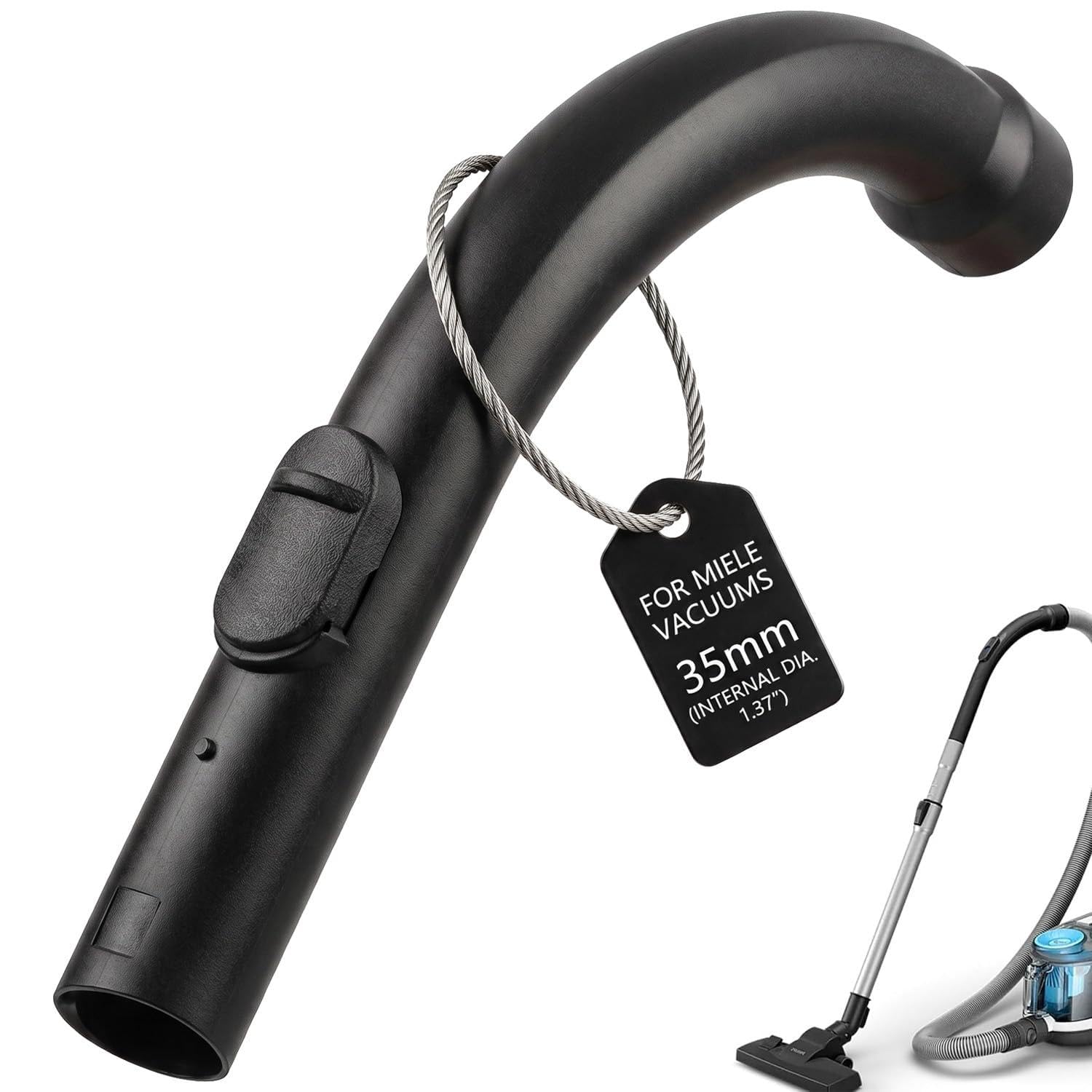 Curved Hose Handle 35mm for Miele Vacuum Cleaner C1 C2 C3 Cat & Dog