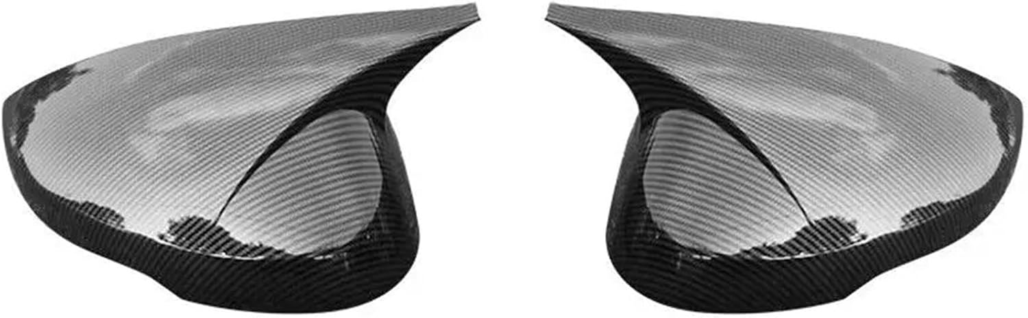 Kiyah Compatible for Civic 11th Gen 2022 2023 Rearview Side Mirror Cover Wing Cap Sticker Exterior Door Rear View Case Trim Carbon Fiber (Color : Gloss Black)