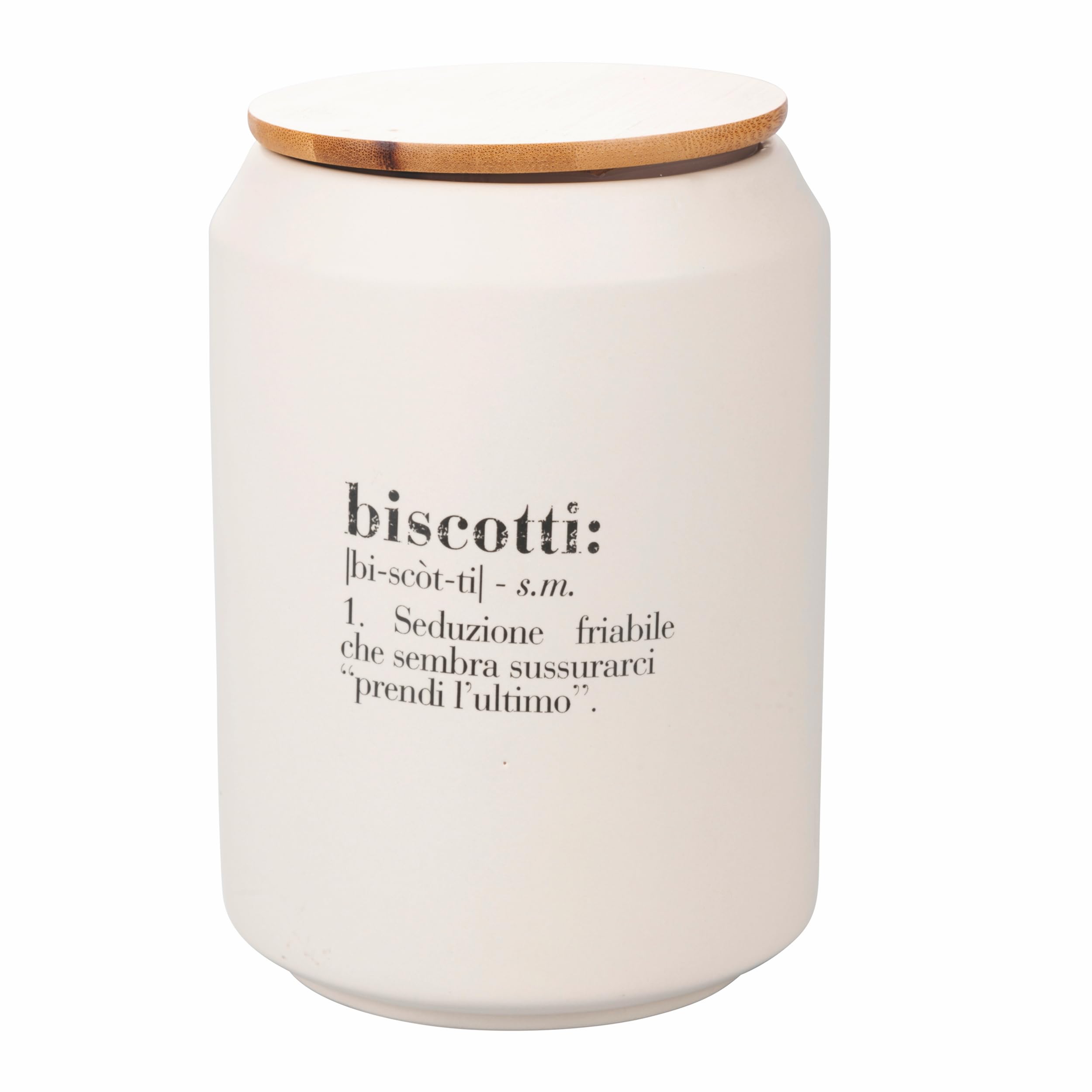 Villa d'Este Home Tivoli Victionary ceramiczny pojemnik na herbatniki 1,7 l, bambusowa pokrywka