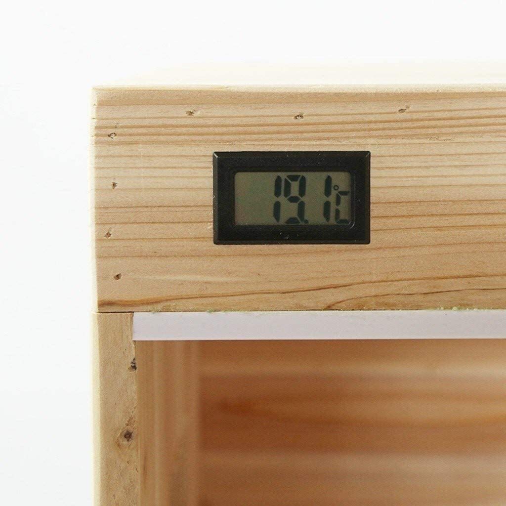 Tanque Anfibio pequeño portátil, terrario para Reptiles de Oficina, Caja de Ciencia de Madera, Tanque de hábitat para Reptiles, Caja de Transporte para Reloj con Jaula para Tortugas y lagartos